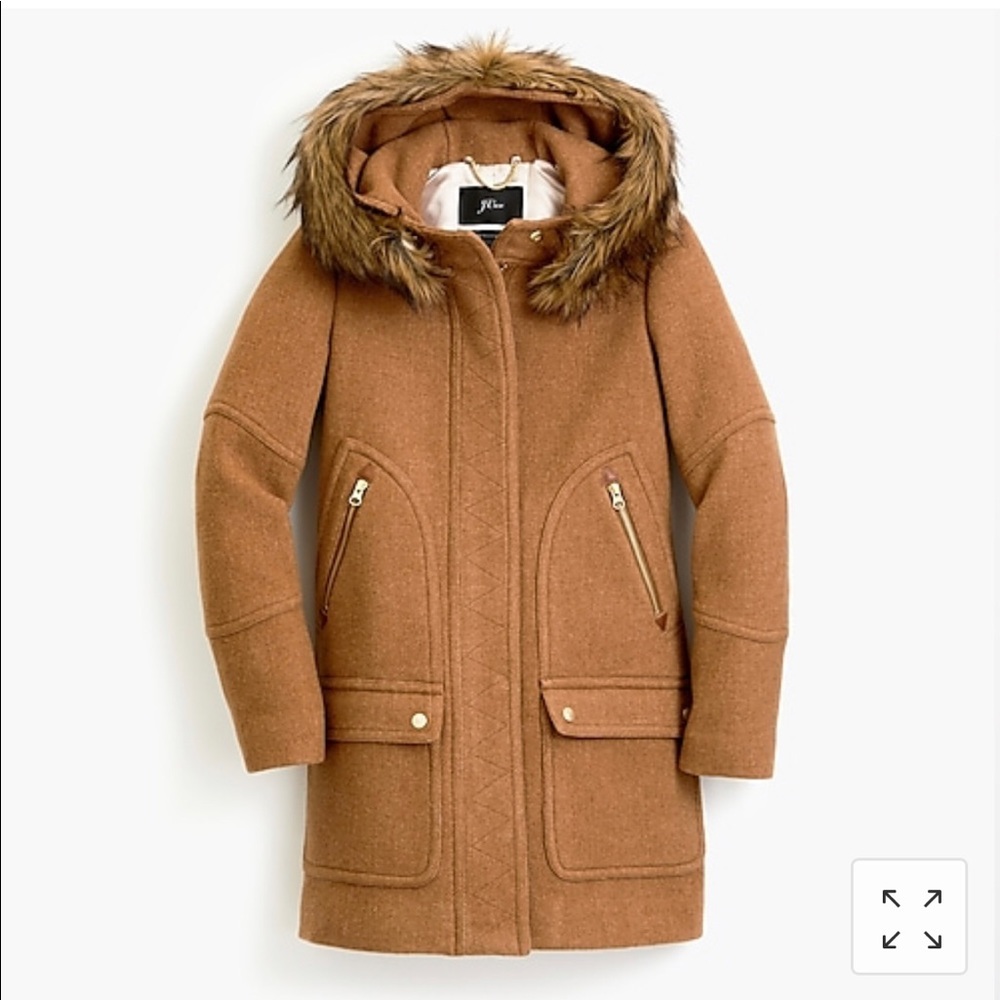 J.Crew Chateau parka in Italian stadium-cloth wool